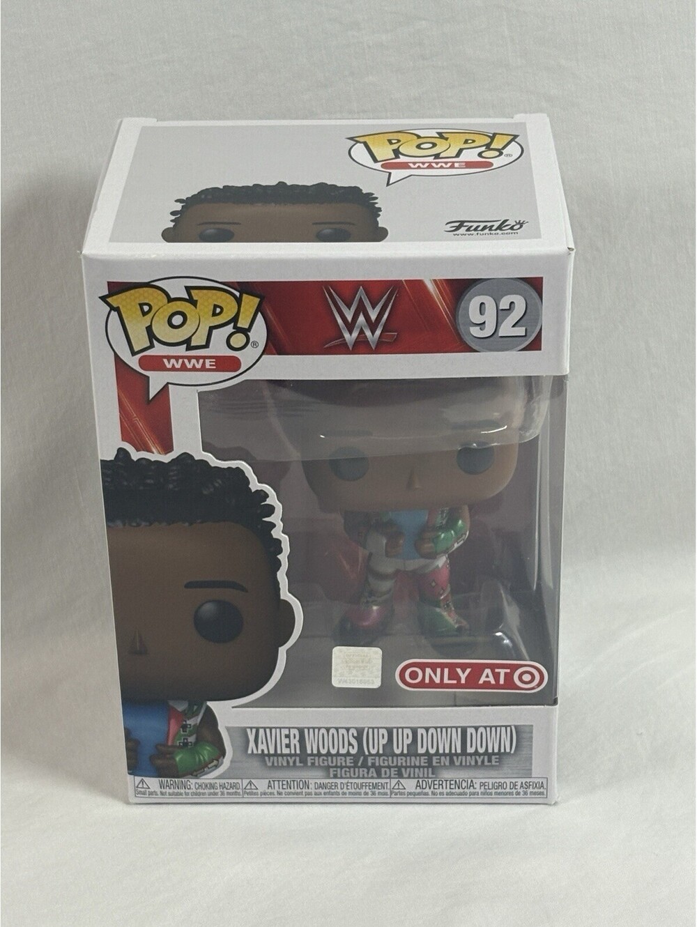 Funko Pop WWE Xavier Woods Up Up Down Down 92 Target Exclusive Vinyl Figure